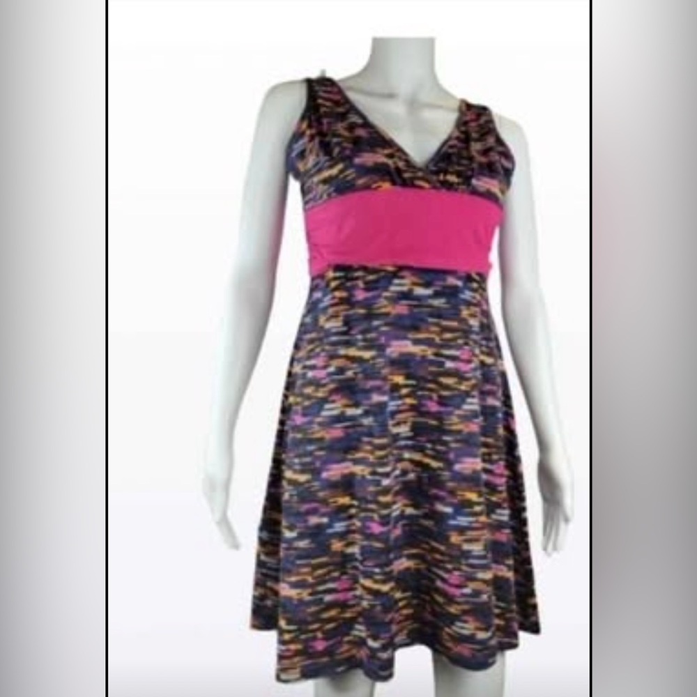 Patagonia Pink and Multicolor Midi Dress size S